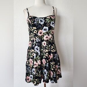 Wild Fable Floral Tank Dress Small Flower Print Cotton Slip Dress 90s Y2K